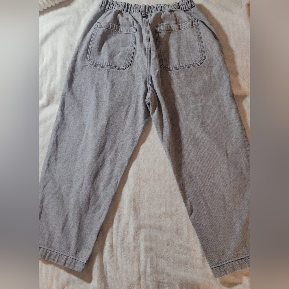 Zara Women's Jeans  Gray Joggers. Size US10. Great Condition. 100% Cotton. - Picture 4 of 8